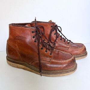 Red Wing 100th Anniversary Moc Toe Limited Edition Boots Sz 8.5 USA Leather